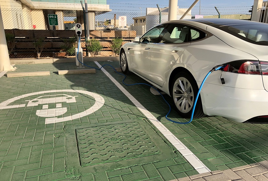 sustainability in action office electric vehicle charging office car
