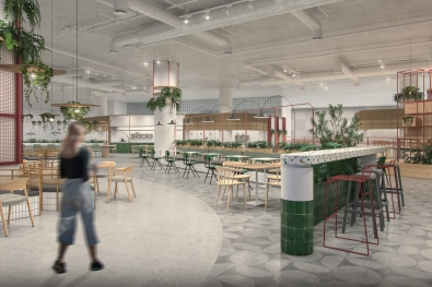 Times Square Center's Food Court Interior Plan