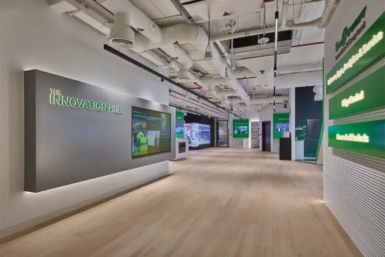 Sustainable materials in Schneider Electric's LEED Platinum certified office, Dubai Silicon Oasis