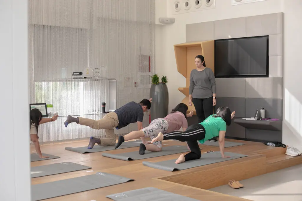 Summertown team team building Yoga class