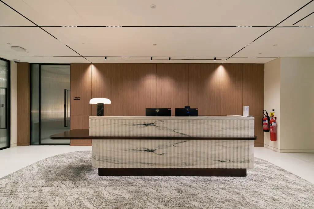Reception area at DIFC