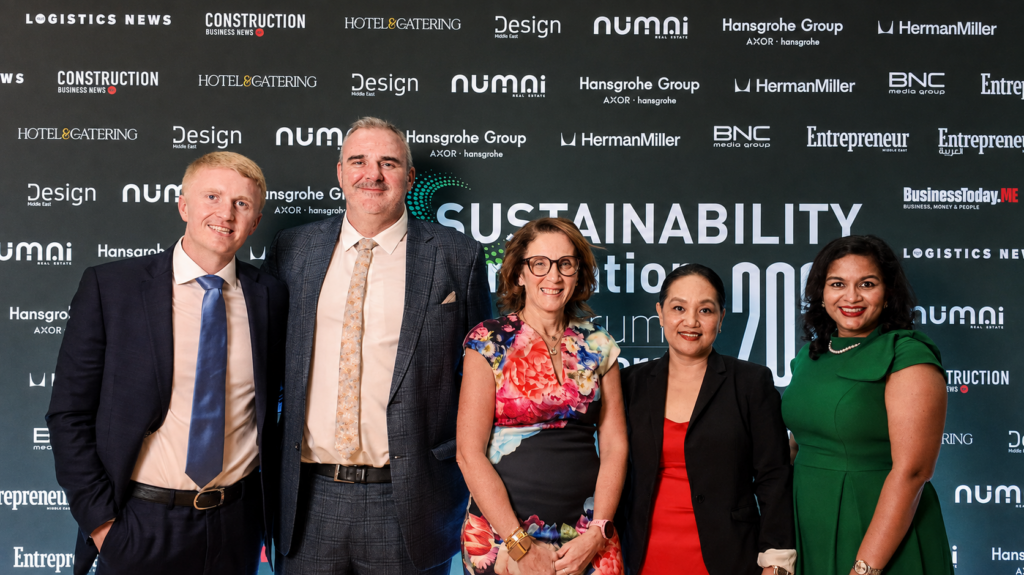 The Summertown Interiors team at the Sustainability Innovation Awards 2026 in Dubai
